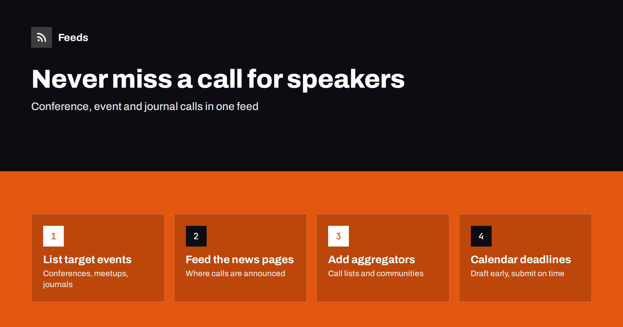 How to Never Miss a Call for Speakers or Papers Again
