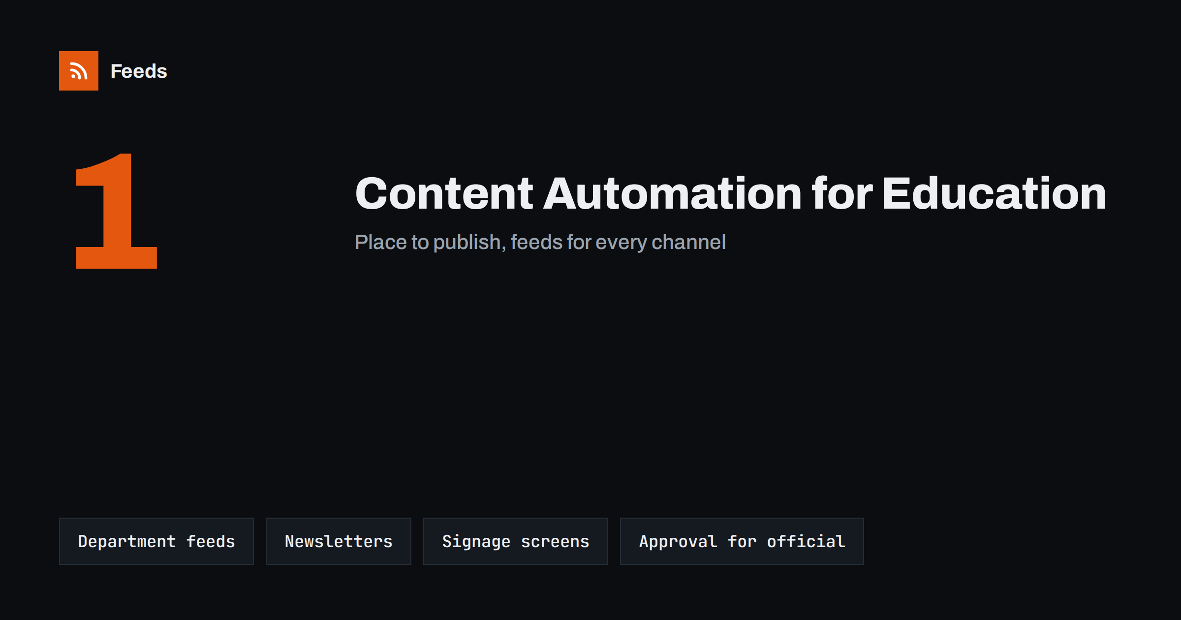 Content Automation for Schools, Colleges and Universities