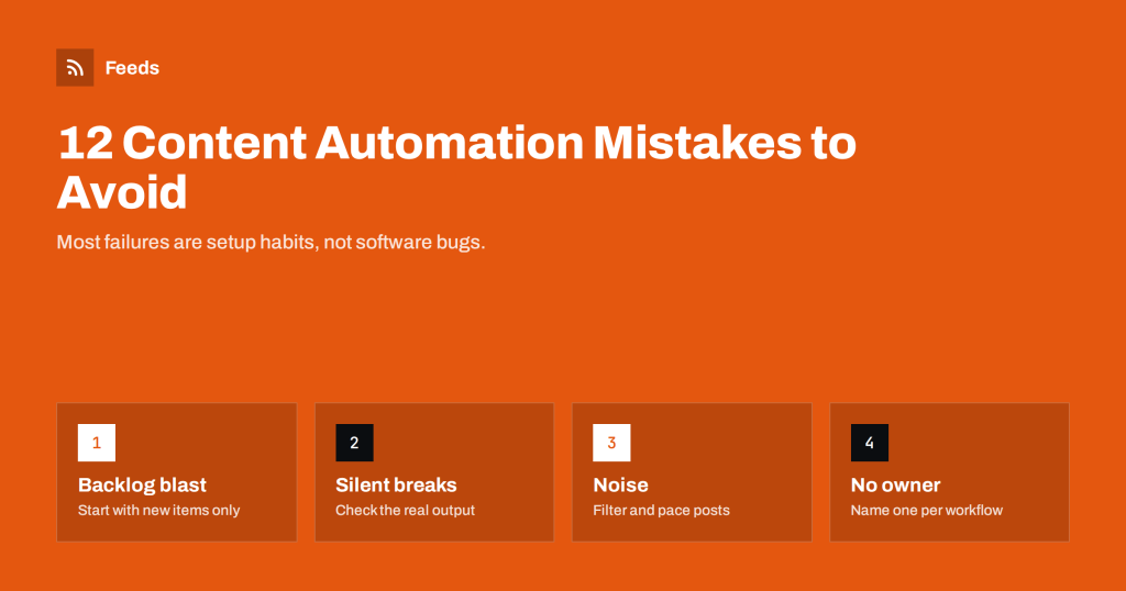 12 Content Automation Mistakes and How to Avoid Them