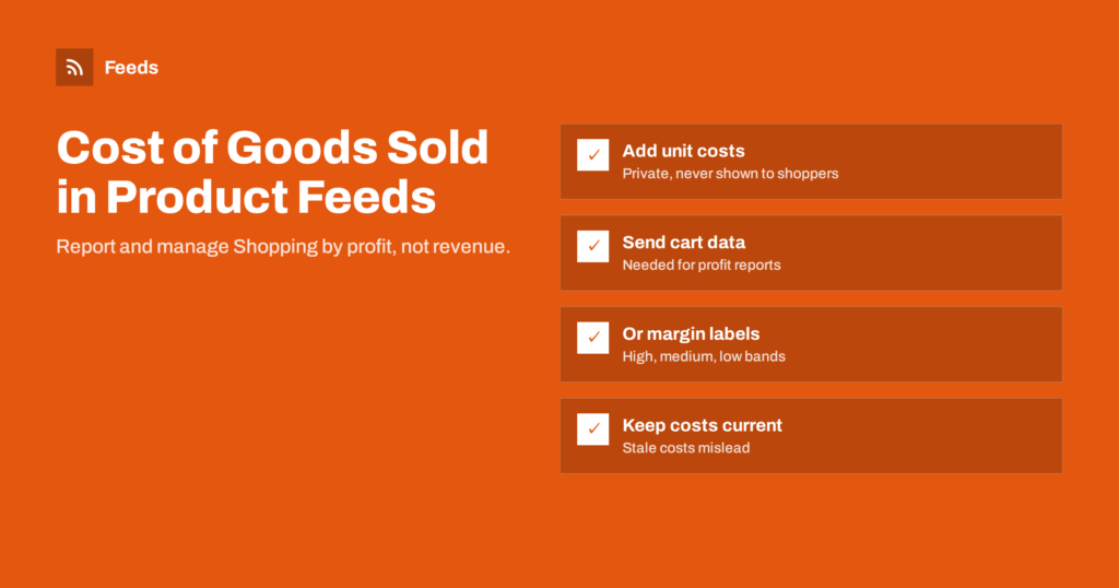 Cost of Goods Sold in Product Feeds: Track Real Profit