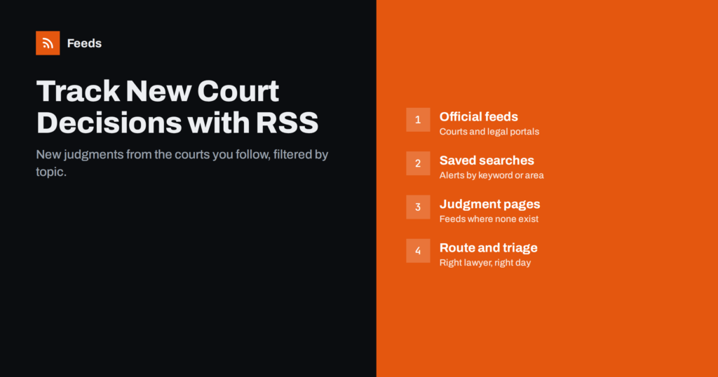 How Lawyers Can Track New Court Decisions with RSS