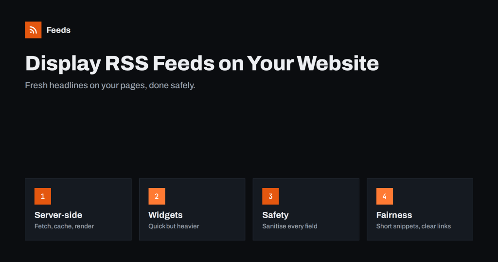 How to Display RSS Feeds on Your Website the Right Way