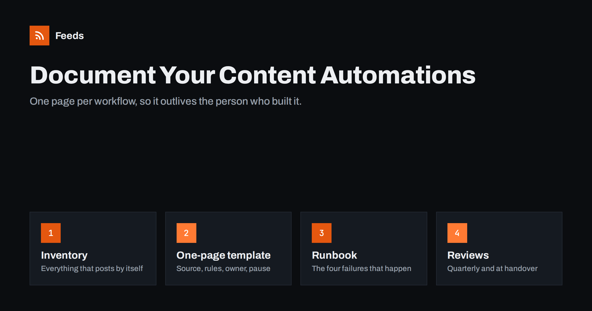 How to Document Your Content Automations So They Last