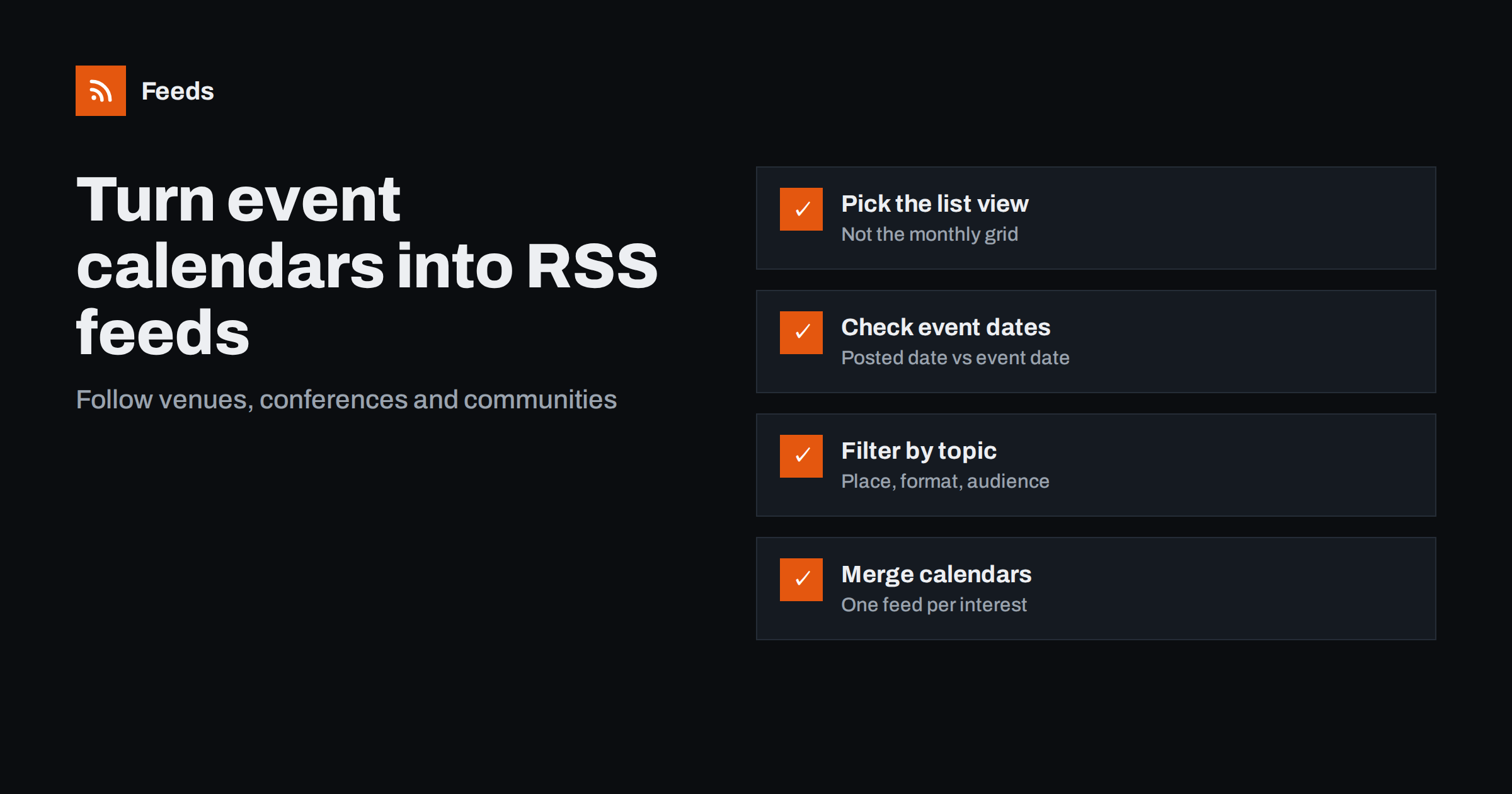 How to Turn Event Calendars into RSS Feeds You Can Follow