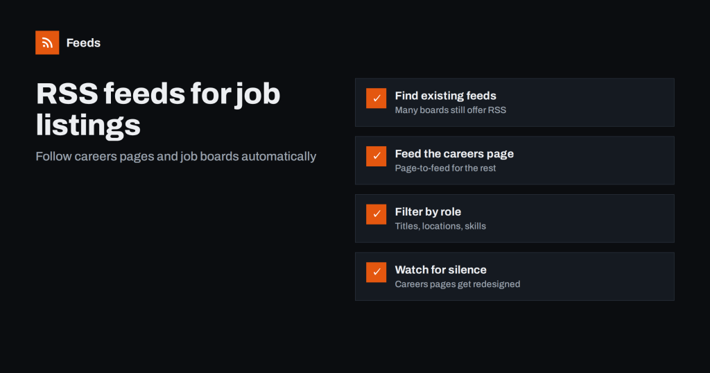 How to Get RSS Feeds for Job Listings and Careers Pages
