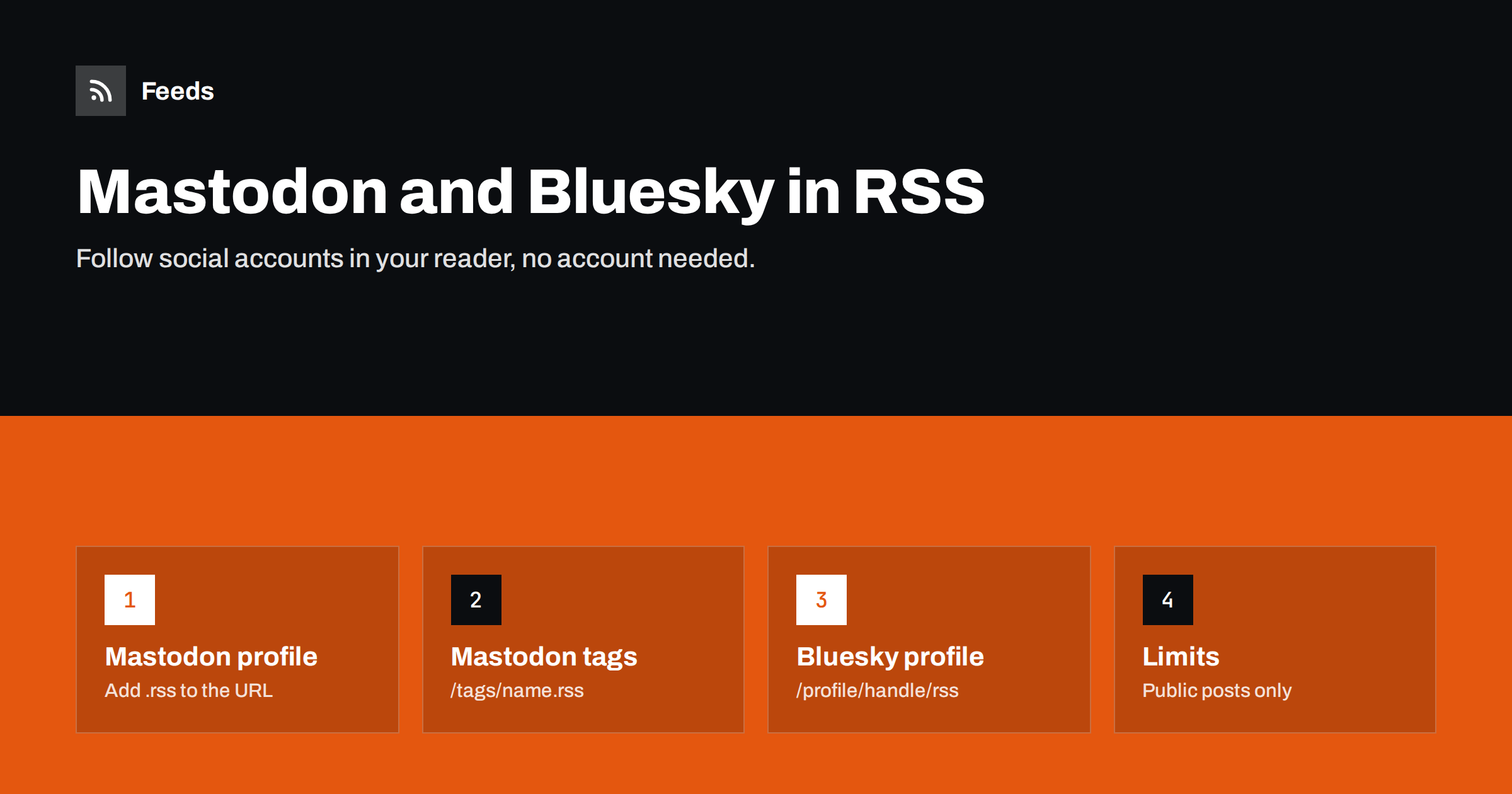 How to Follow Mastodon and Bluesky Accounts in an RSS Reader