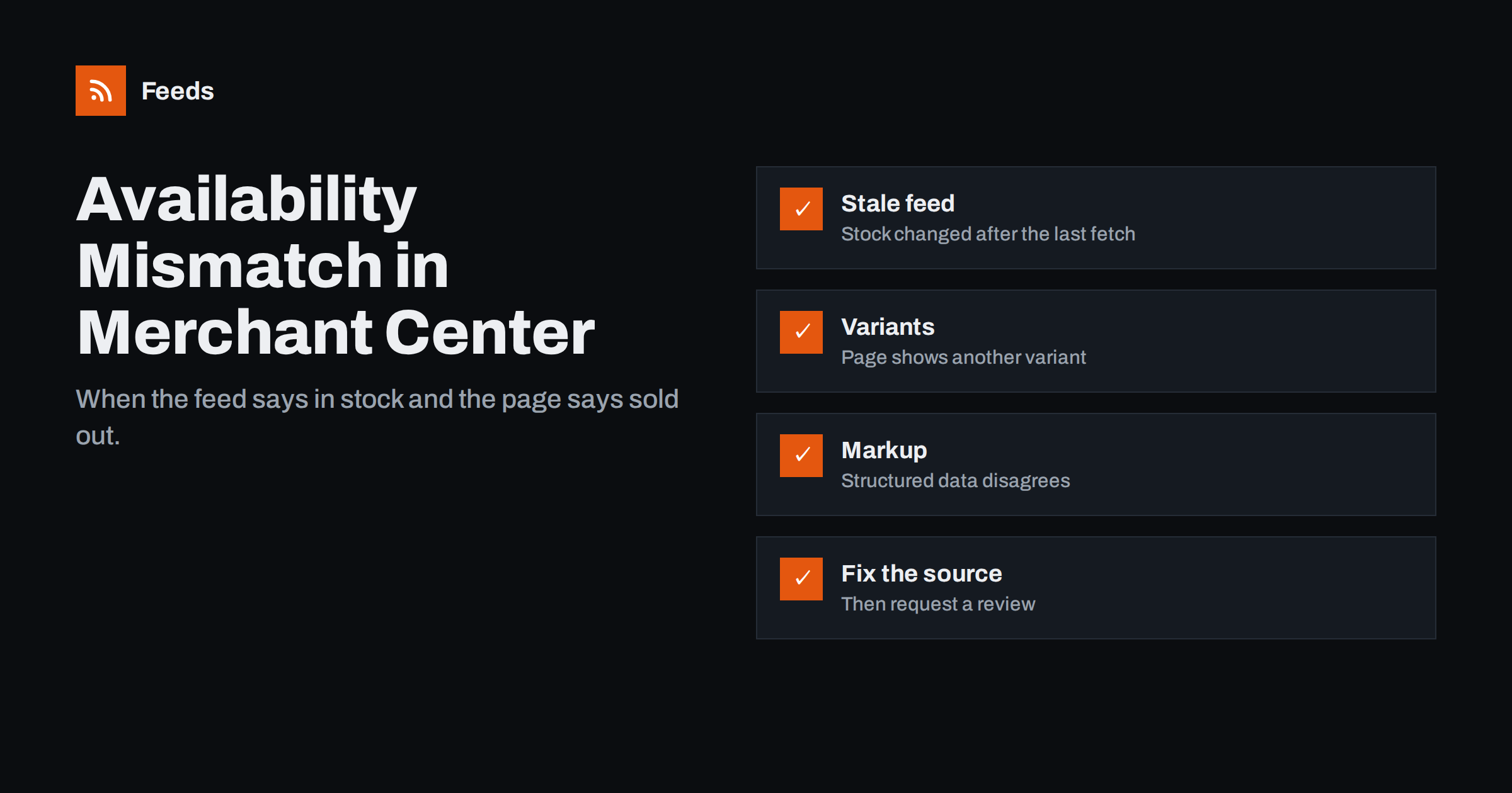 Availability Mismatch in Merchant Center: Causes and Fixes