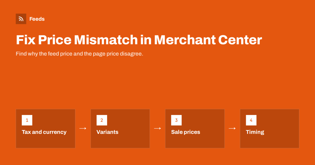 How to Fix Price Mismatch Errors in Google Merchant Center