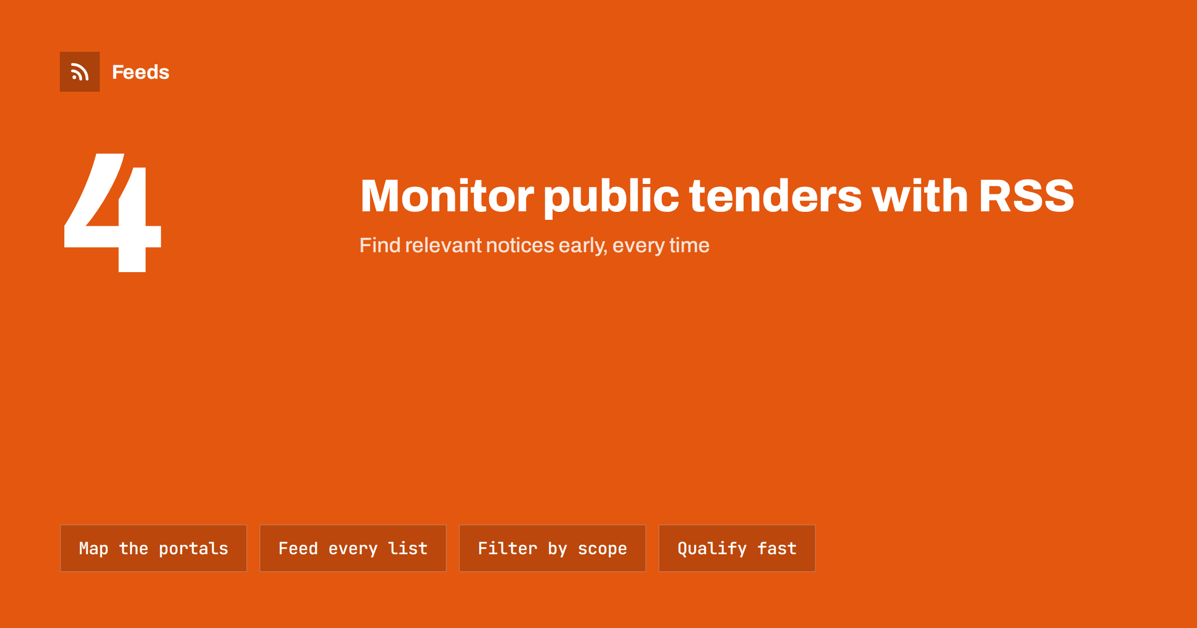 How to Monitor Public Tenders and Procurement Notices with RSS