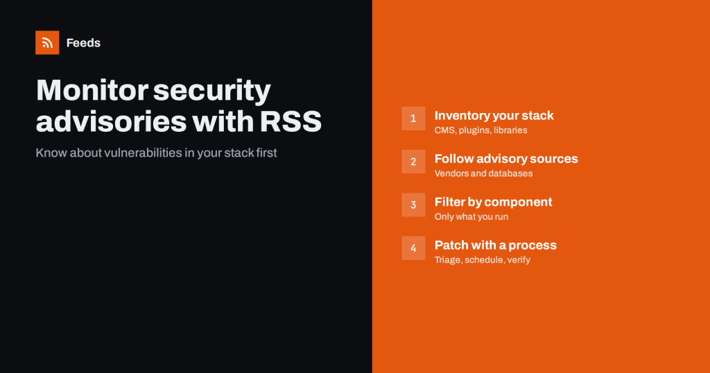 How to Monitor Security Advisories for Your Website Stack