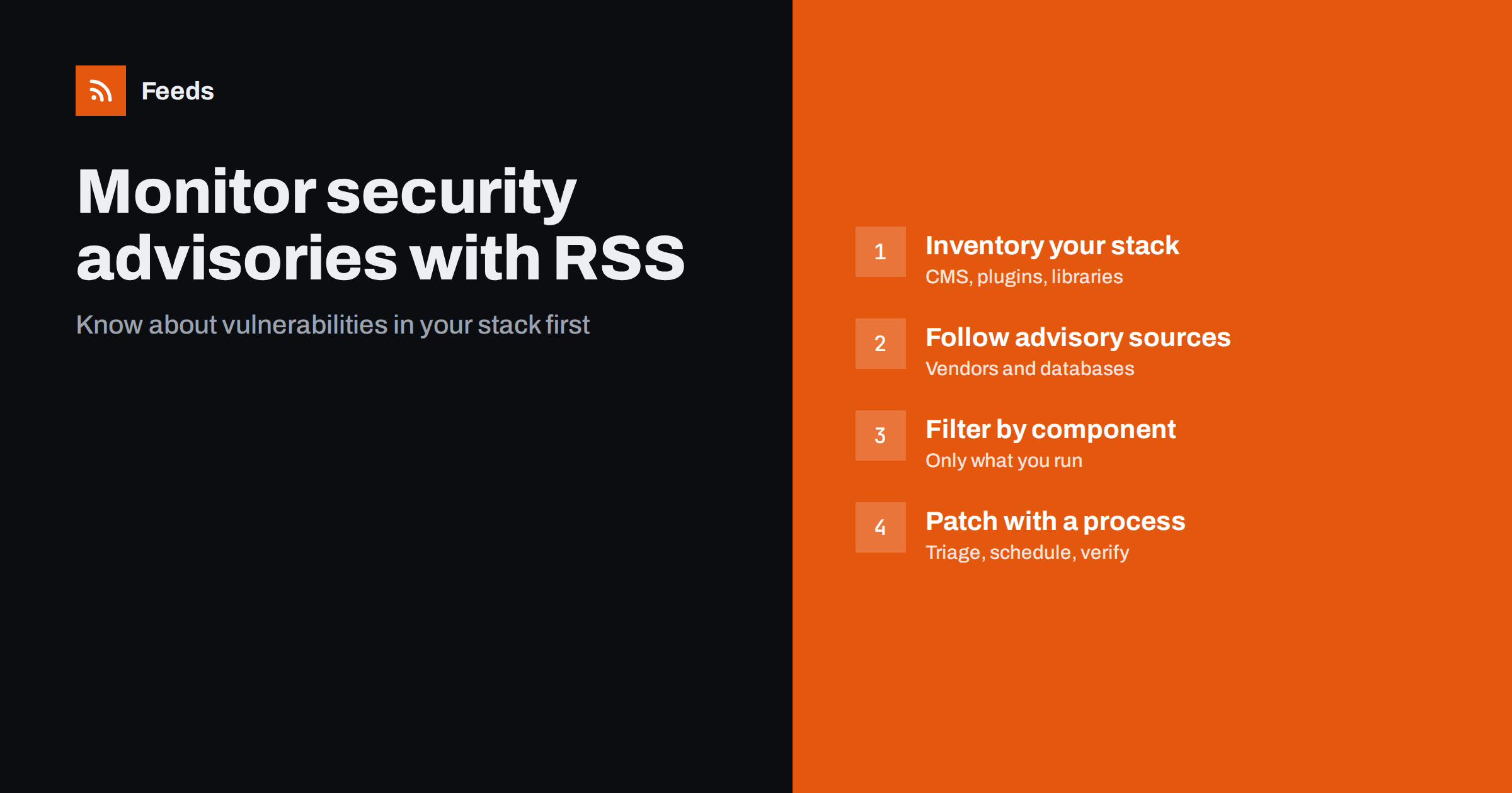 How to Monitor Security Advisories for Your Website Stack