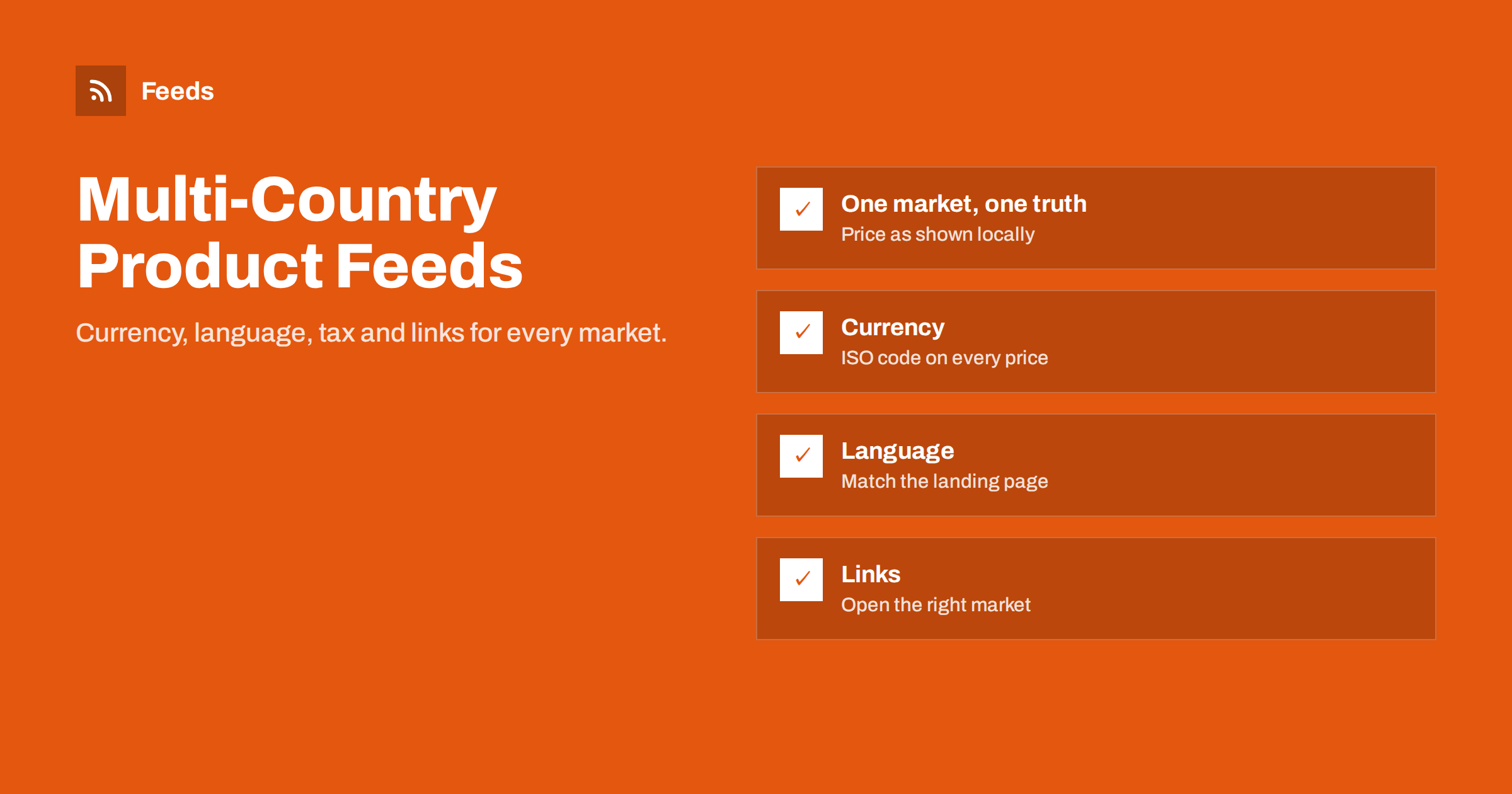 Multi-Country Product Feeds: Currency, Language and Prices