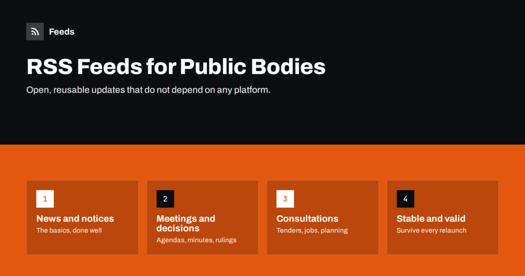 RSS Feeds for Municipalities and Public Bodies: A Guide