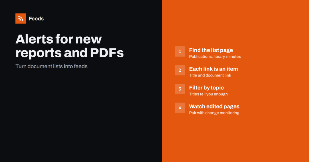 How to Get Alerts When a Website Publishes New Reports or PDFs