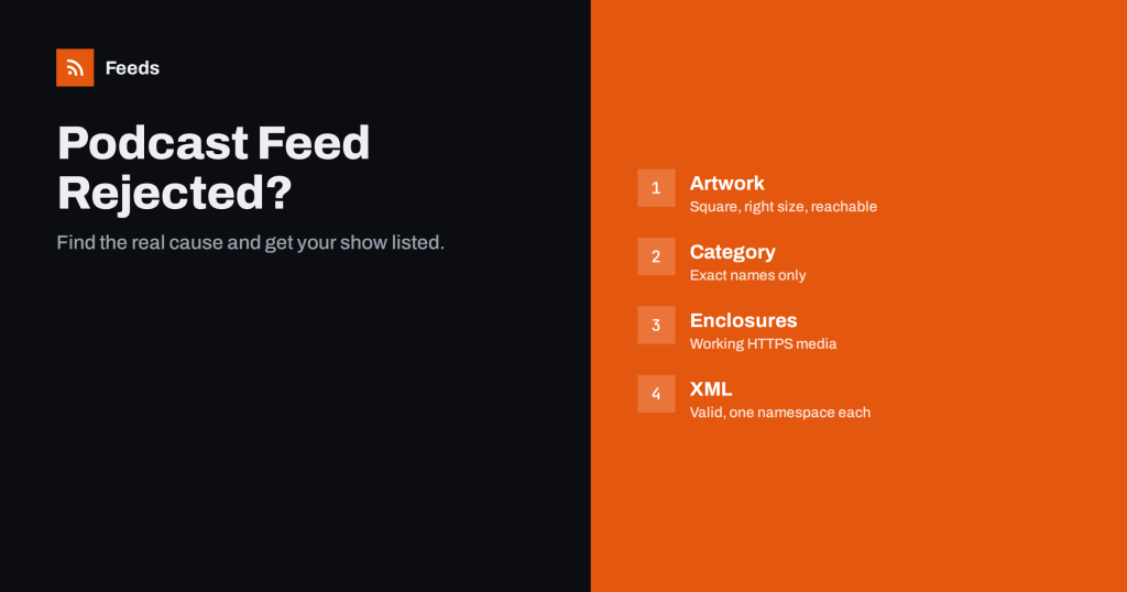 Podcast Feed Rejected? How to Fix the Most Common Errors