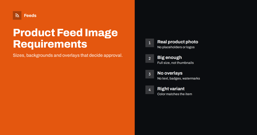Product Feed Image Requirements for Google and Meta