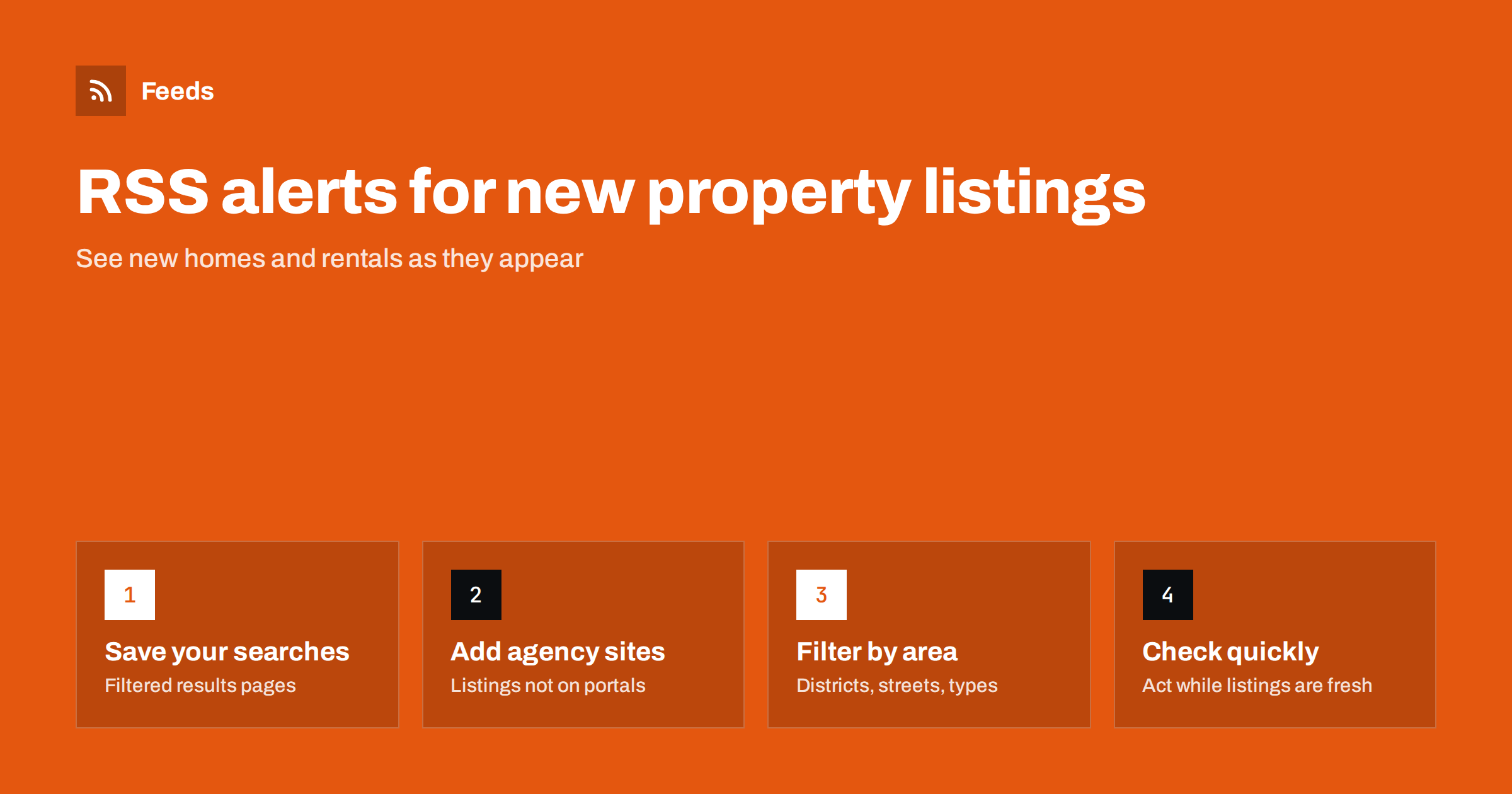 How to Get RSS Alerts for New Property and Rental Listings