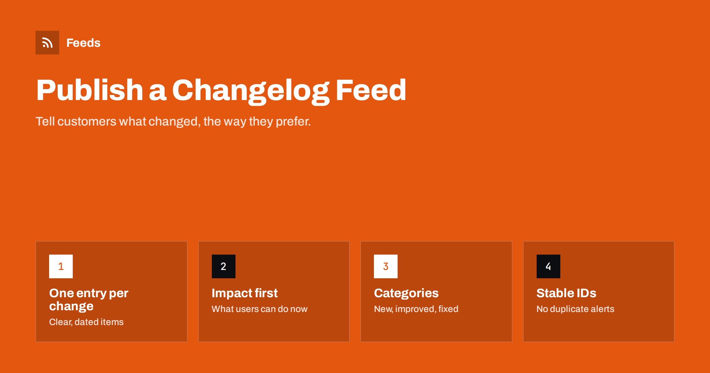 How to Publish a Changelog RSS Feed Customers Will Follow