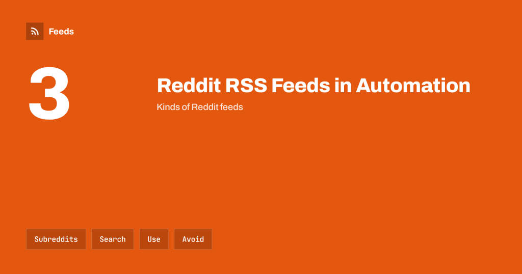 Using Reddit RSS Feeds in Content Automation Workflows
