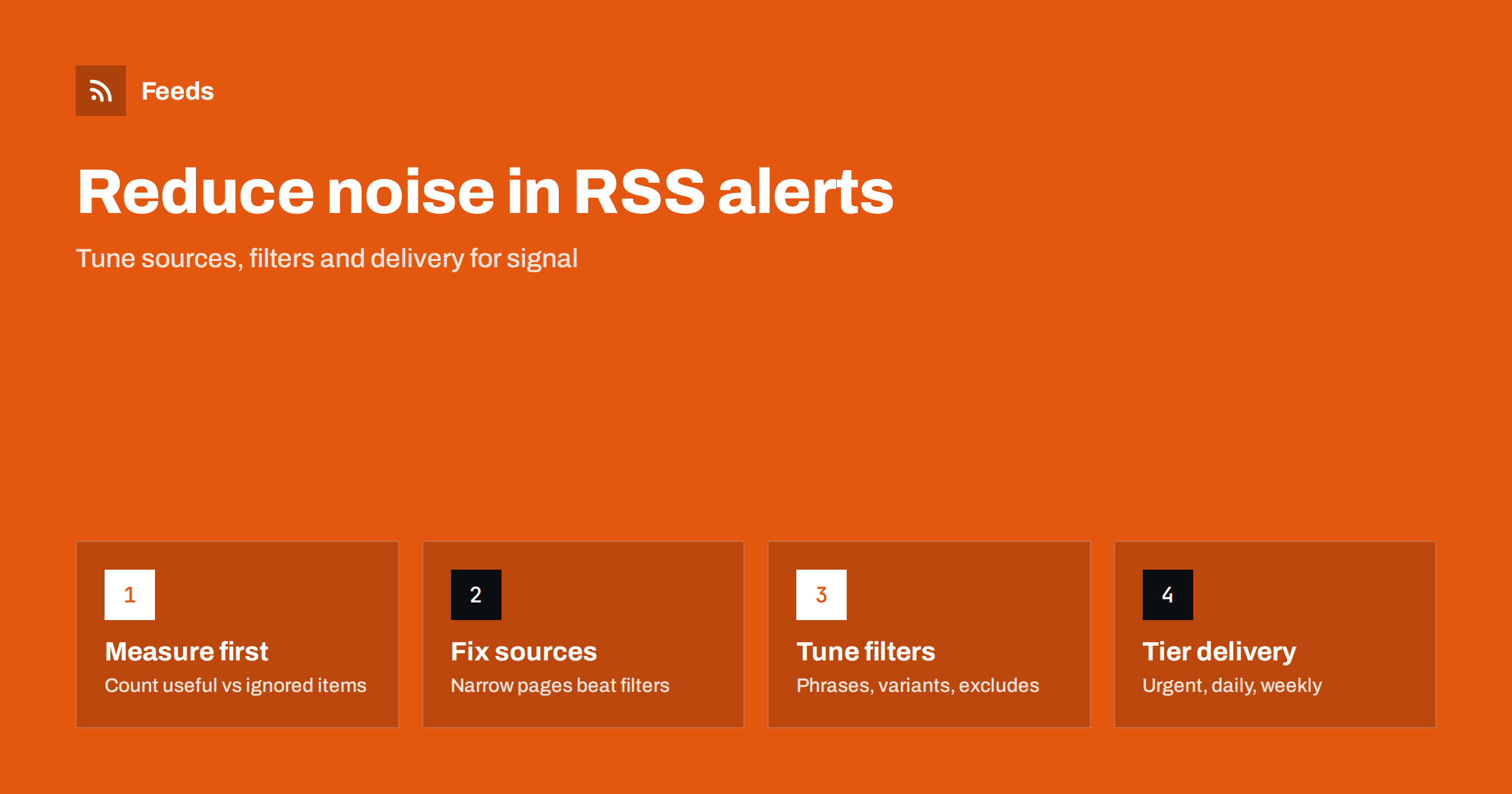 How to Reduce Noise in RSS Alerts Without Missing Anything