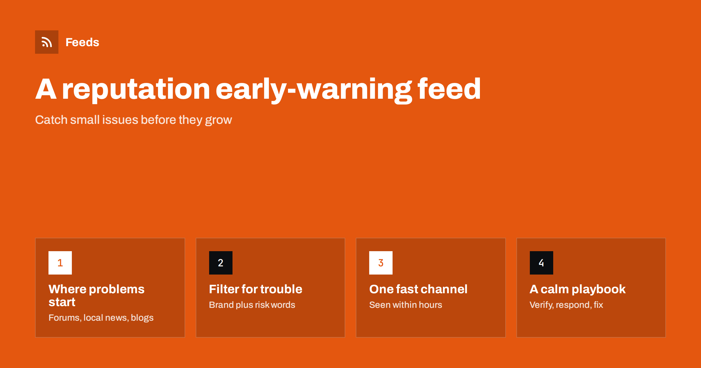 How to Build a Reputation Early-Warning Feed for Your Brand