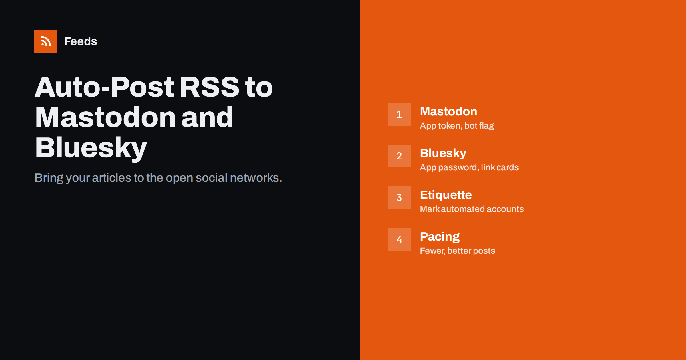 How to Auto-Post an RSS Feed to Mastodon and Bluesky