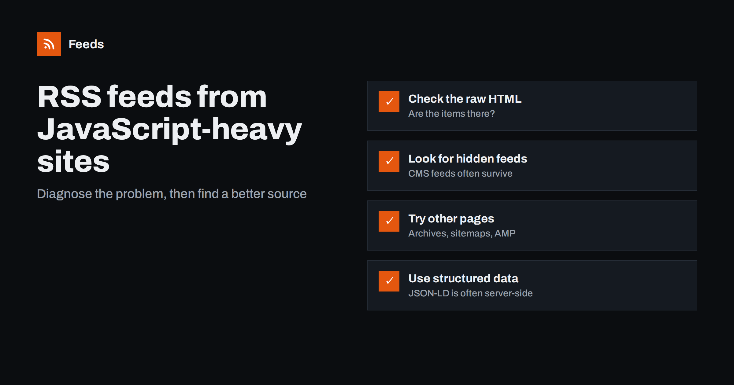 Can You Create an RSS Feed from a JavaScript-Heavy Website?
