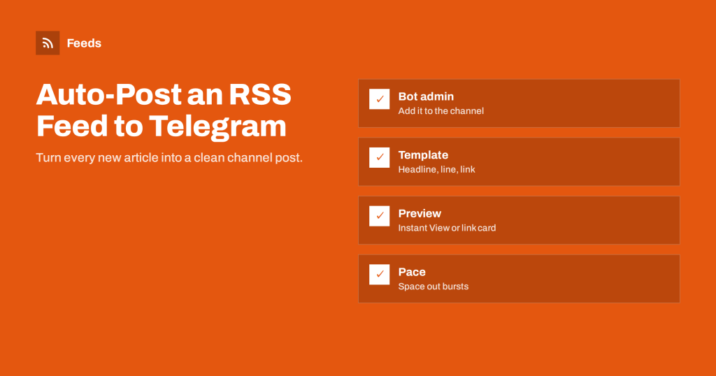 How to Auto-Post an RSS Feed to a Telegram Channel