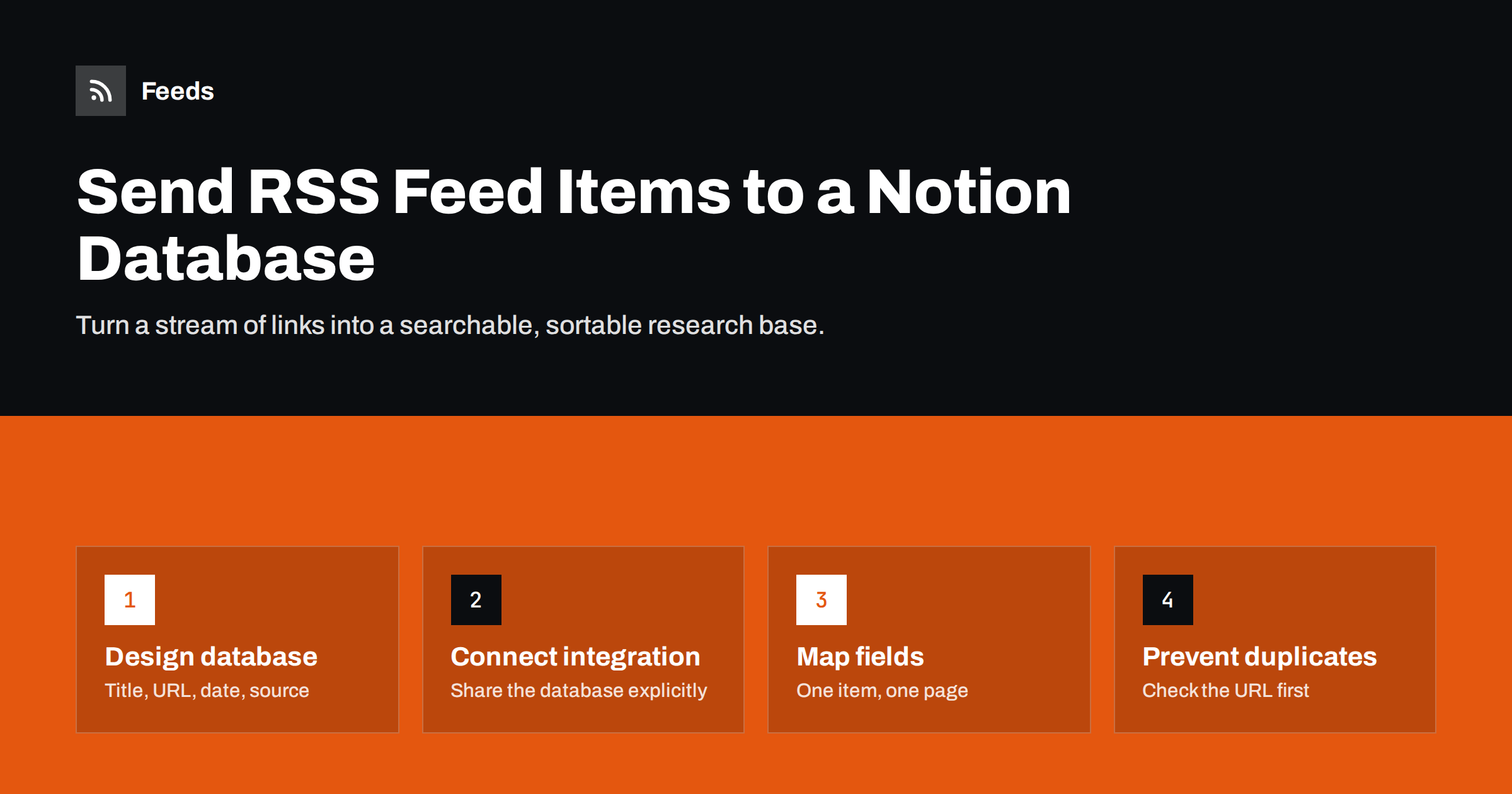 How to Send RSS Feed Items to a Notion Database