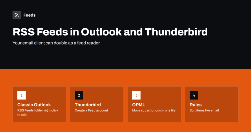 How to Read RSS Feeds in Outlook and Thunderbird