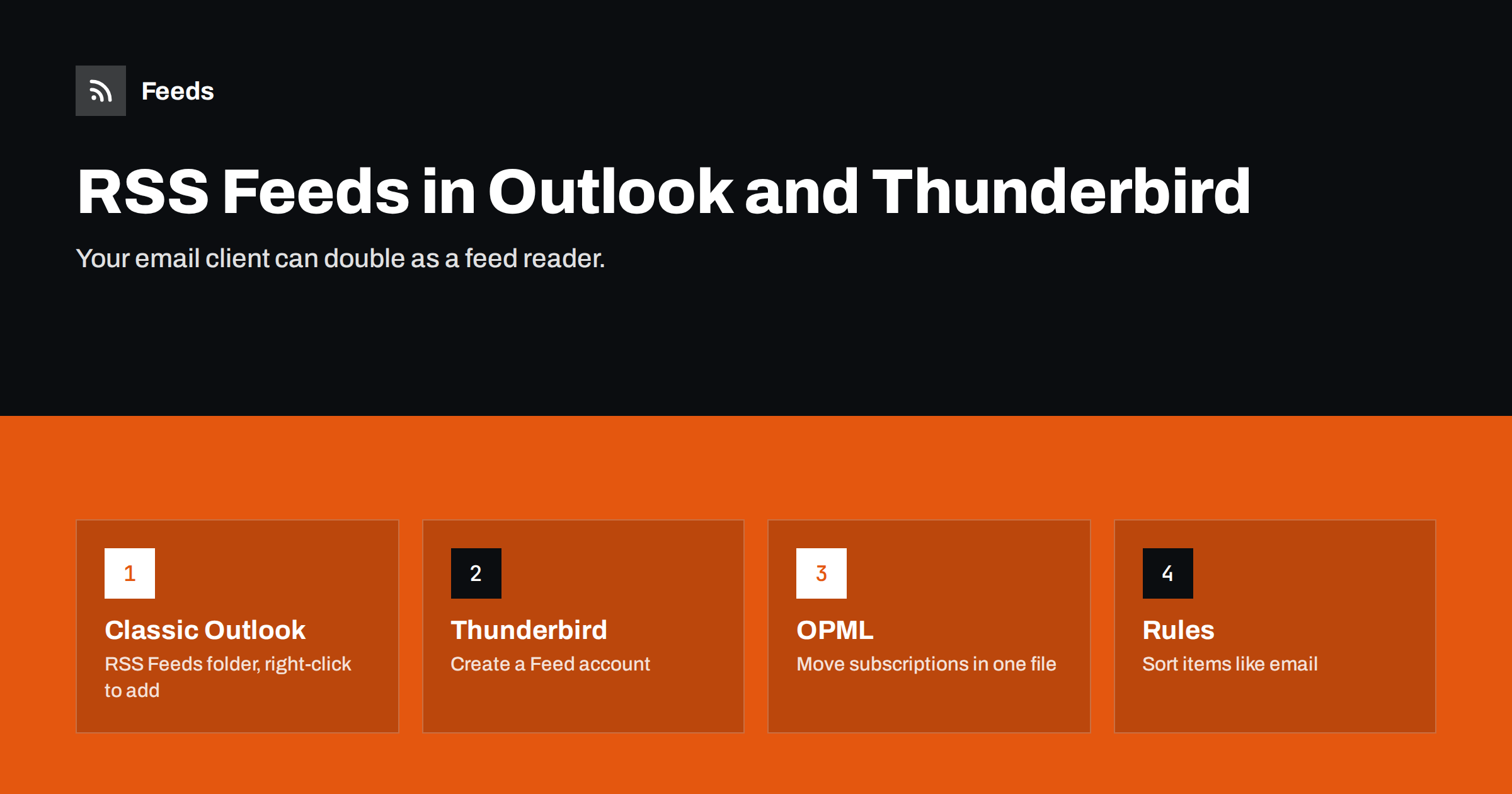 How to Read RSS Feeds in Outlook and Thunderbird