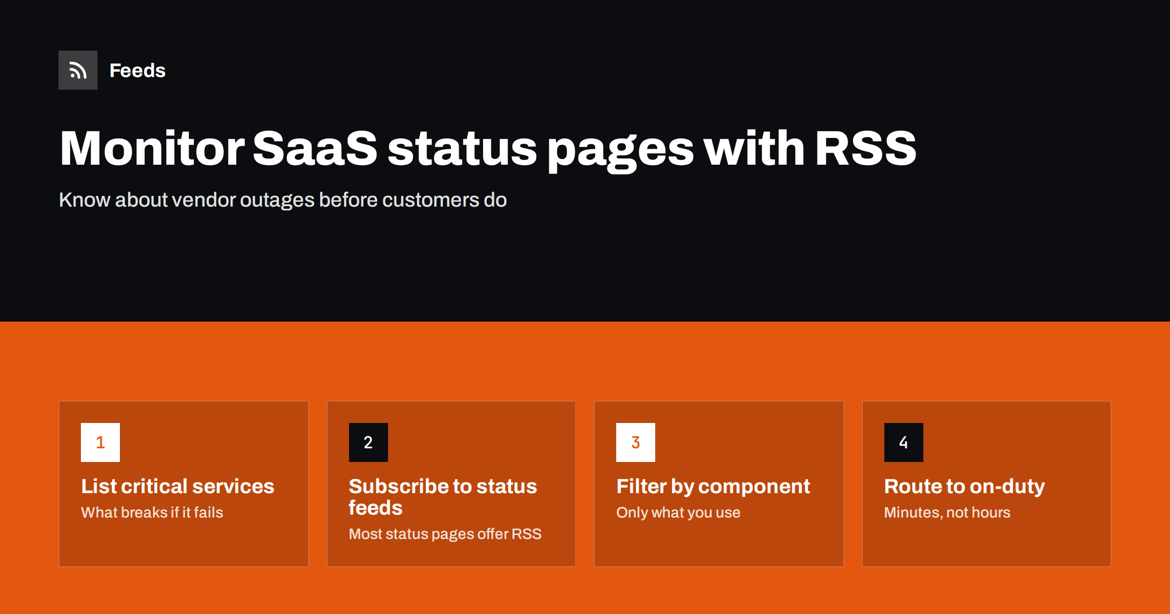 How to Monitor SaaS Status Pages and Outages with RSS