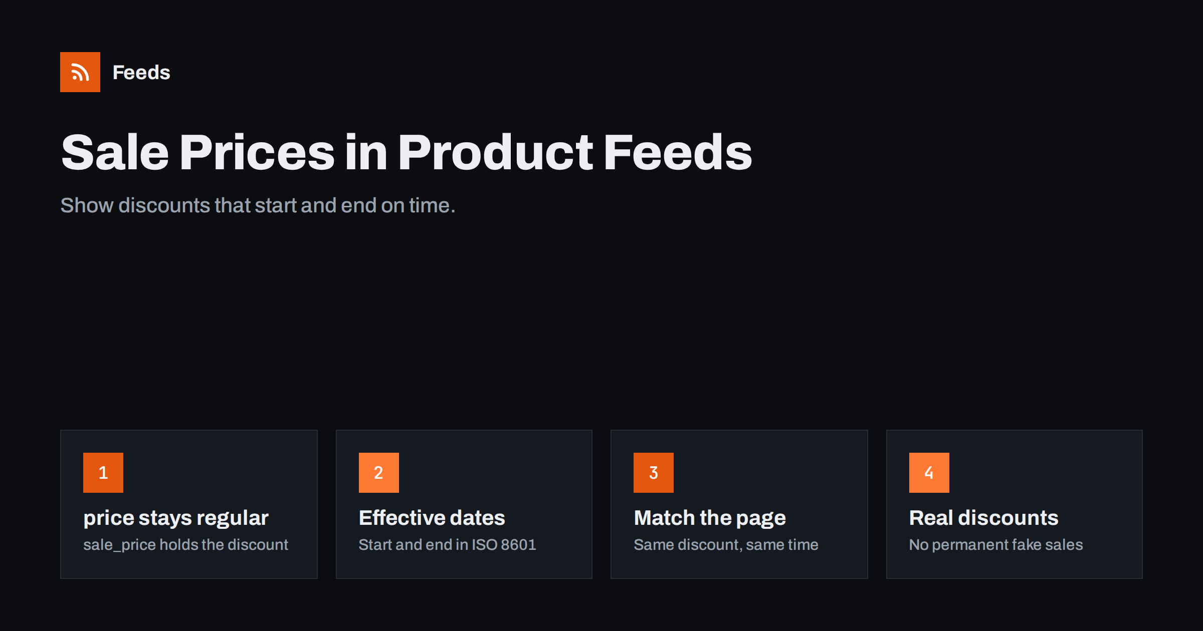Sale Prices in Product Feeds: sale_price and Effective Dates