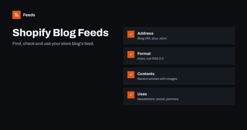Shopify Blog RSS Feeds: Where They Are and How to Use Them