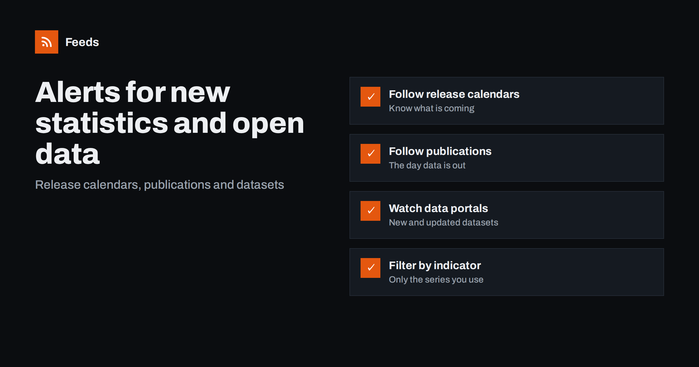 How to Get Alerts for New Statistics and Open Data Releases