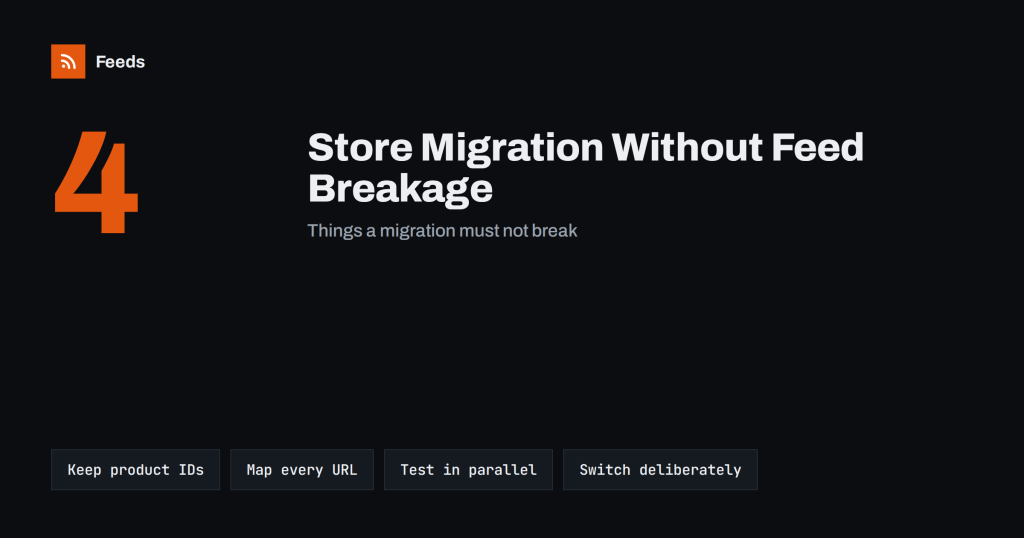 Migrating Your Store Without Breaking Product Feeds