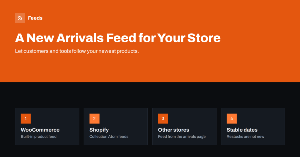 How to Publish a New Arrivals RSS Feed for Your Online Store