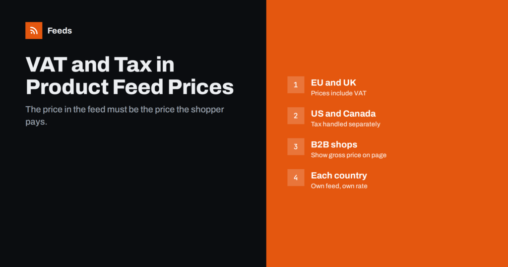 VAT and Tax in Product Feed Prices: Getting It Right