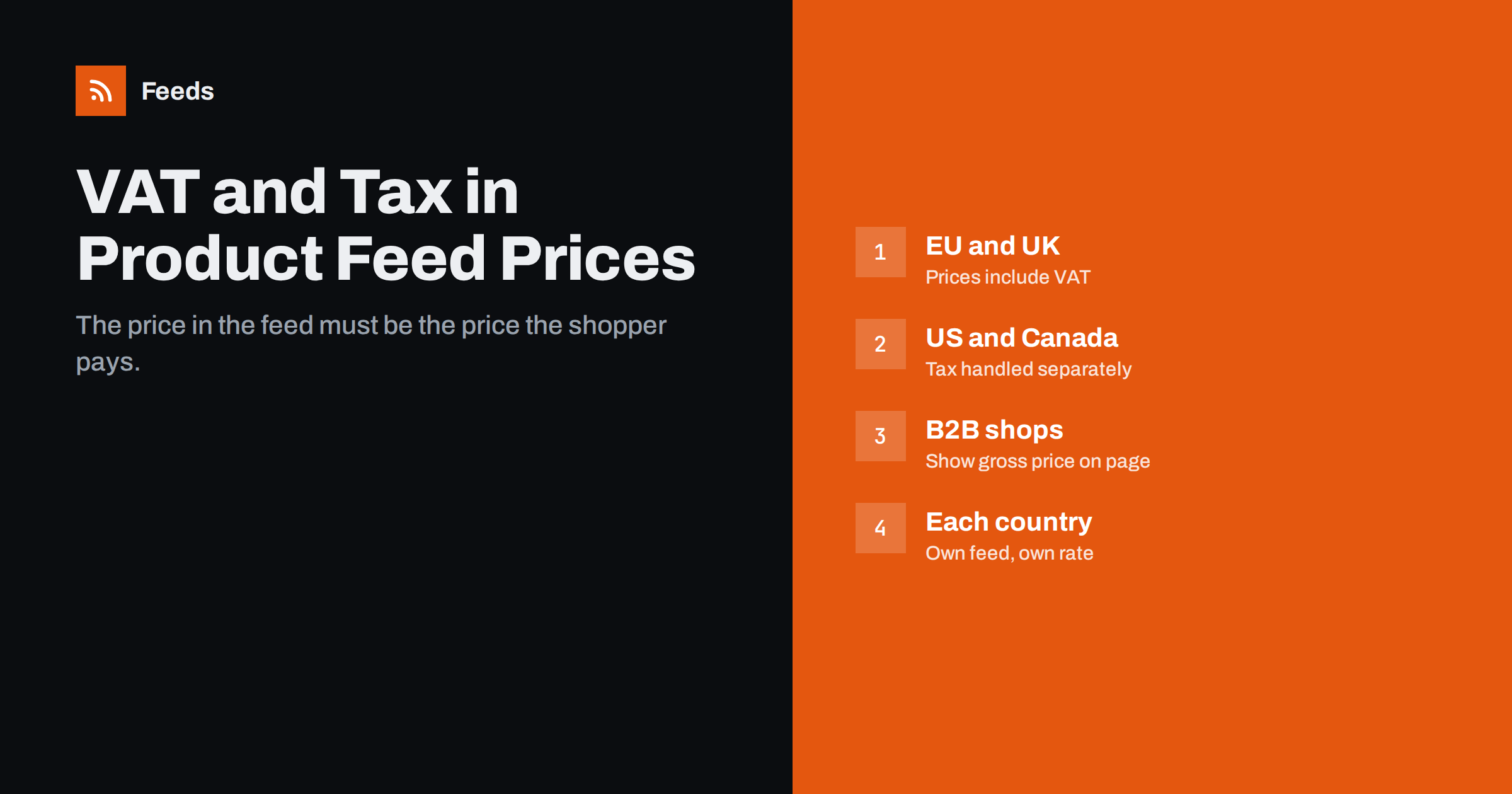 VAT and Tax in Product Feed Prices: Getting It Right