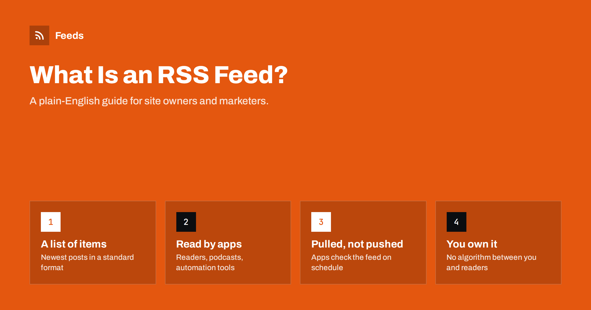 What Is an RSS Feed? A Plain-English Guide for Site Owners