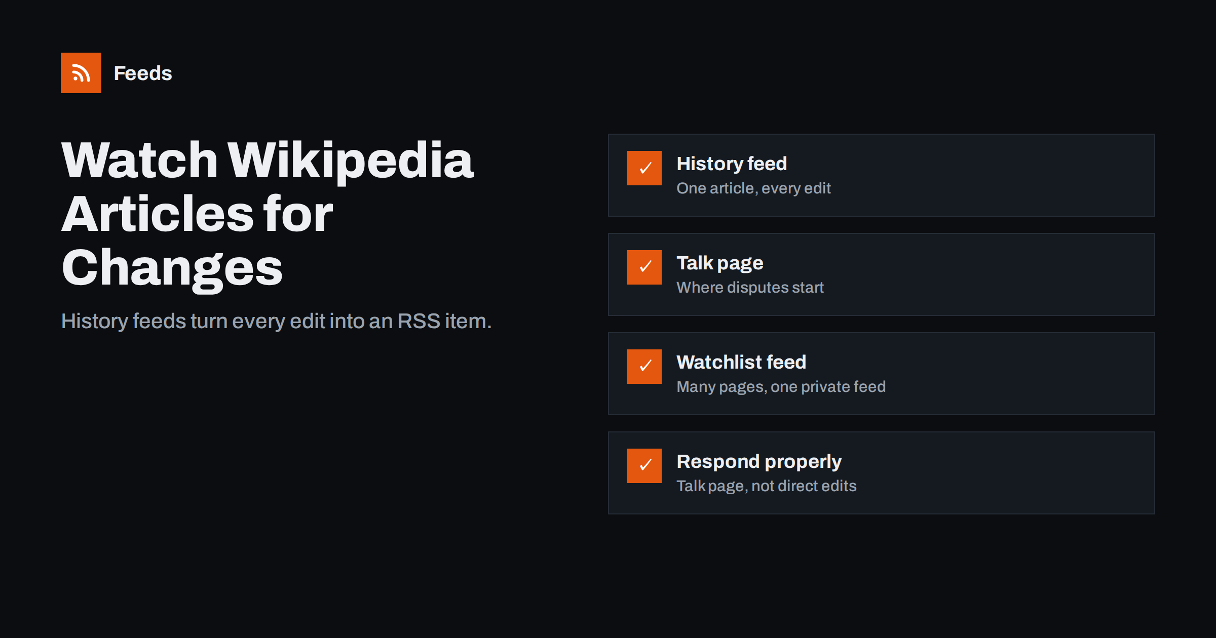 How to Watch Wikipedia Articles for Changes with RSS