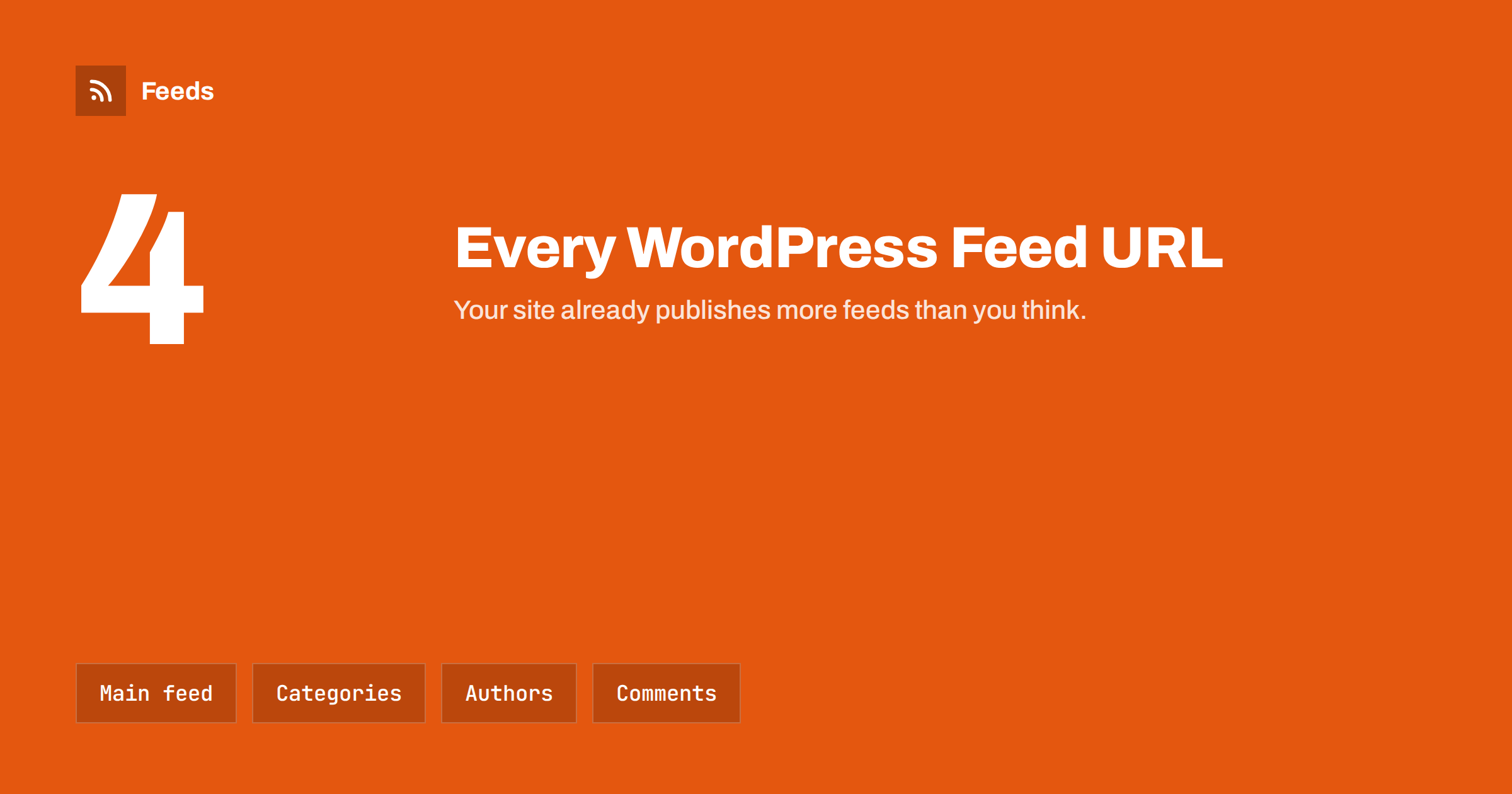 WordPress RSS Feed URLs: Every Feed Your Site Already Has