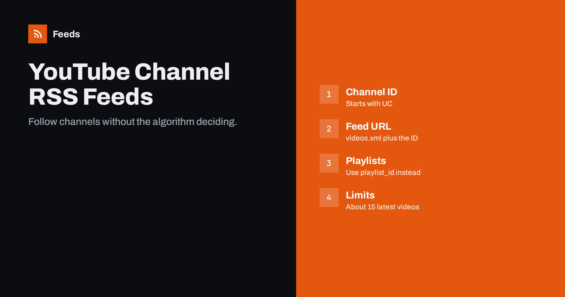 How to Get an RSS Feed for Any YouTube Channel or Playlist