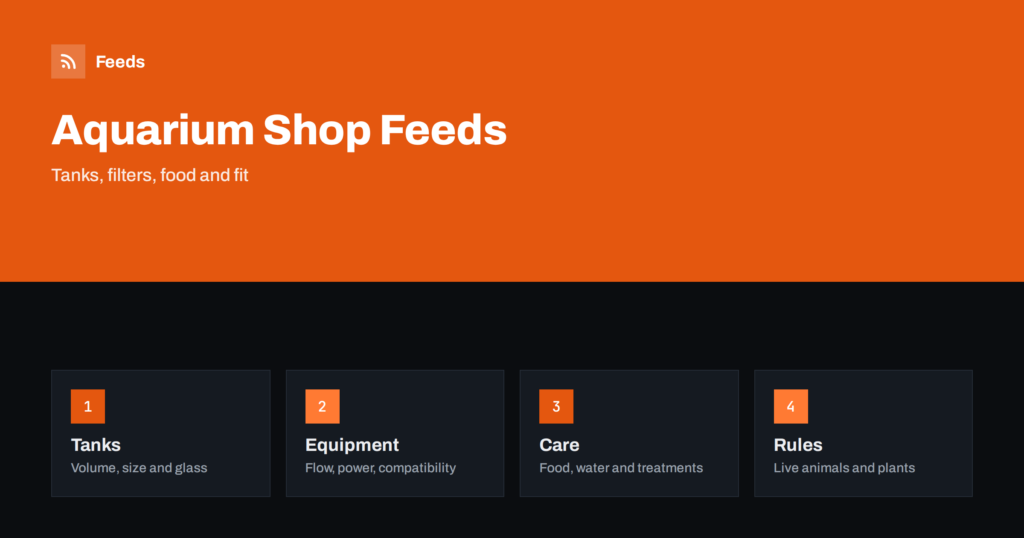 Product Feeds for Aquarium and Fish Supplies Stores