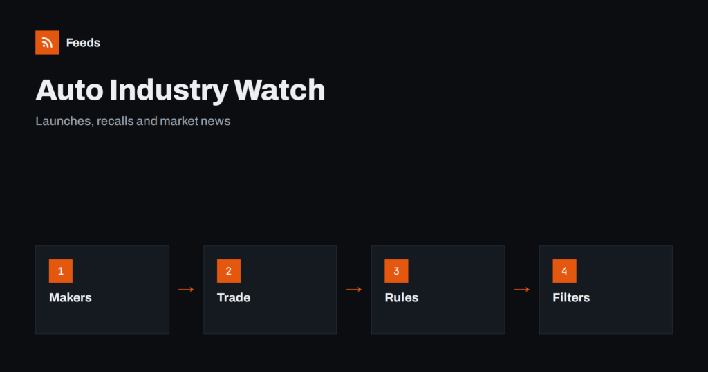 How to Follow Automotive Industry News and Launches with RSS