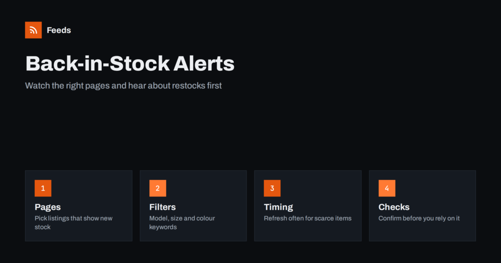 Back-in-Stock Alerts with RSS: Catch Restocks Early