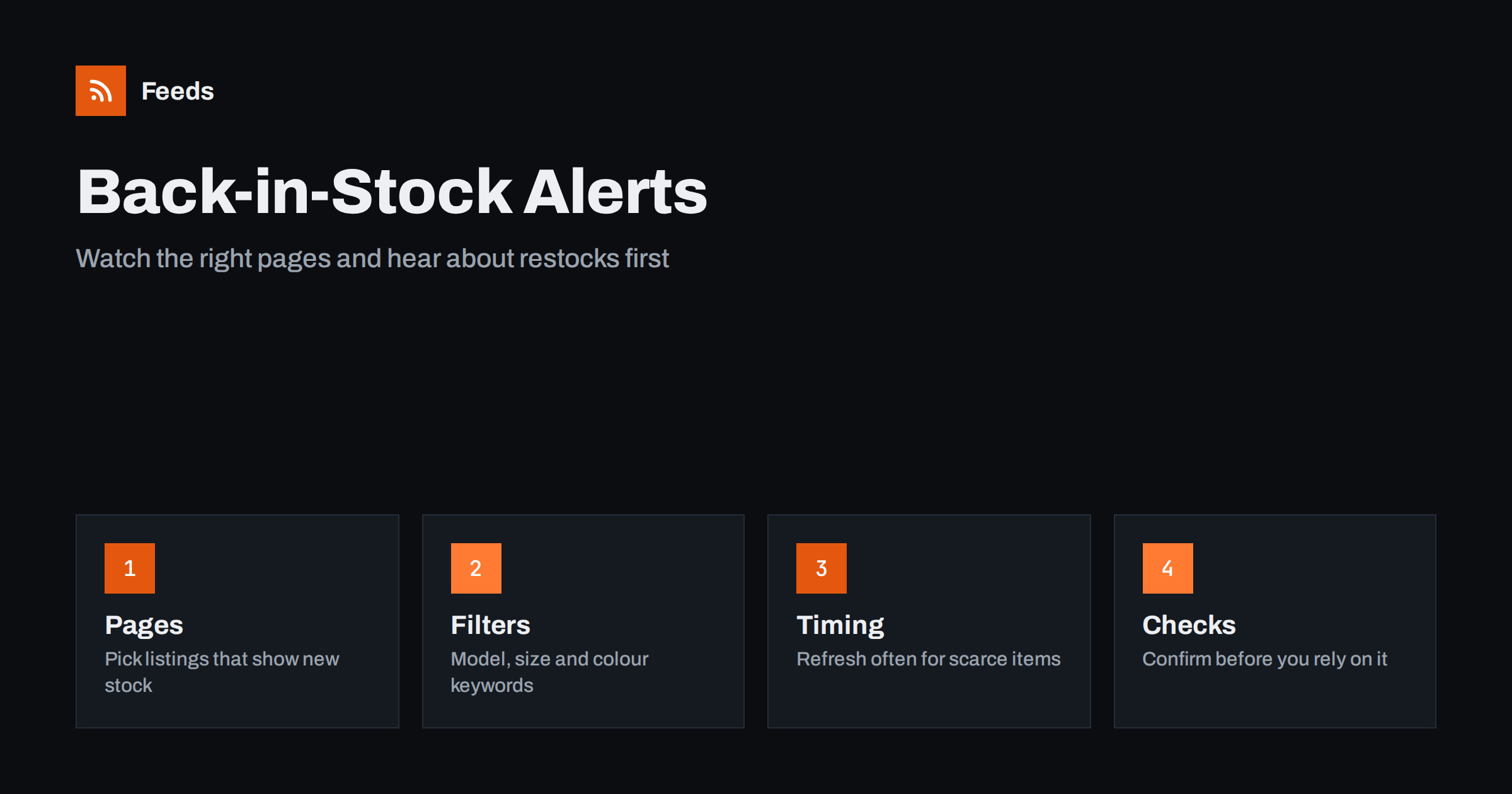 Back-in-Stock Alerts with RSS: Catch Restocks Early