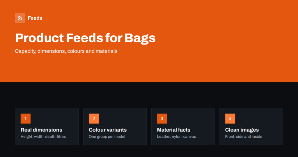 Product Feeds for Bag and Luggage Stores: A Complete Guide