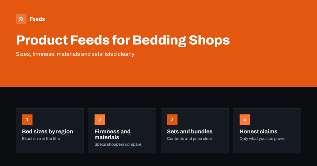Product Feeds for Mattress and Bedding Stores: A Guide