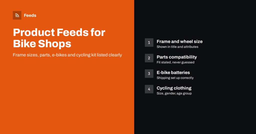 Product Feeds for Bicycle and Cycling Shops: A Guide